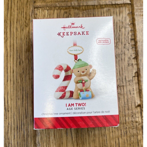 Hallmark Other - 2014 Hallmark Keepsake Ornament I Am Two 2 Age Series Bear Christmas Ornament